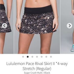 Lululemon Pace Rival Skirt ll